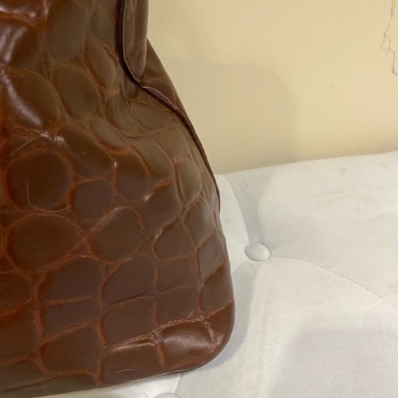 Ralph Lauren vintage safari croc embossed XL bag - Picture 7 of 16